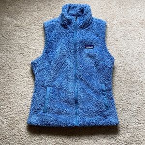 Patagonia Los Gatos Blue Fuzzy Vest